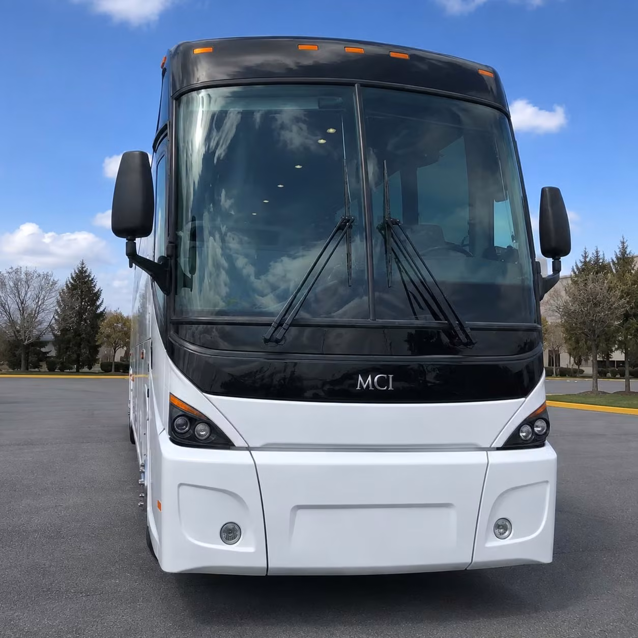 roanoke charter bus rental exterior