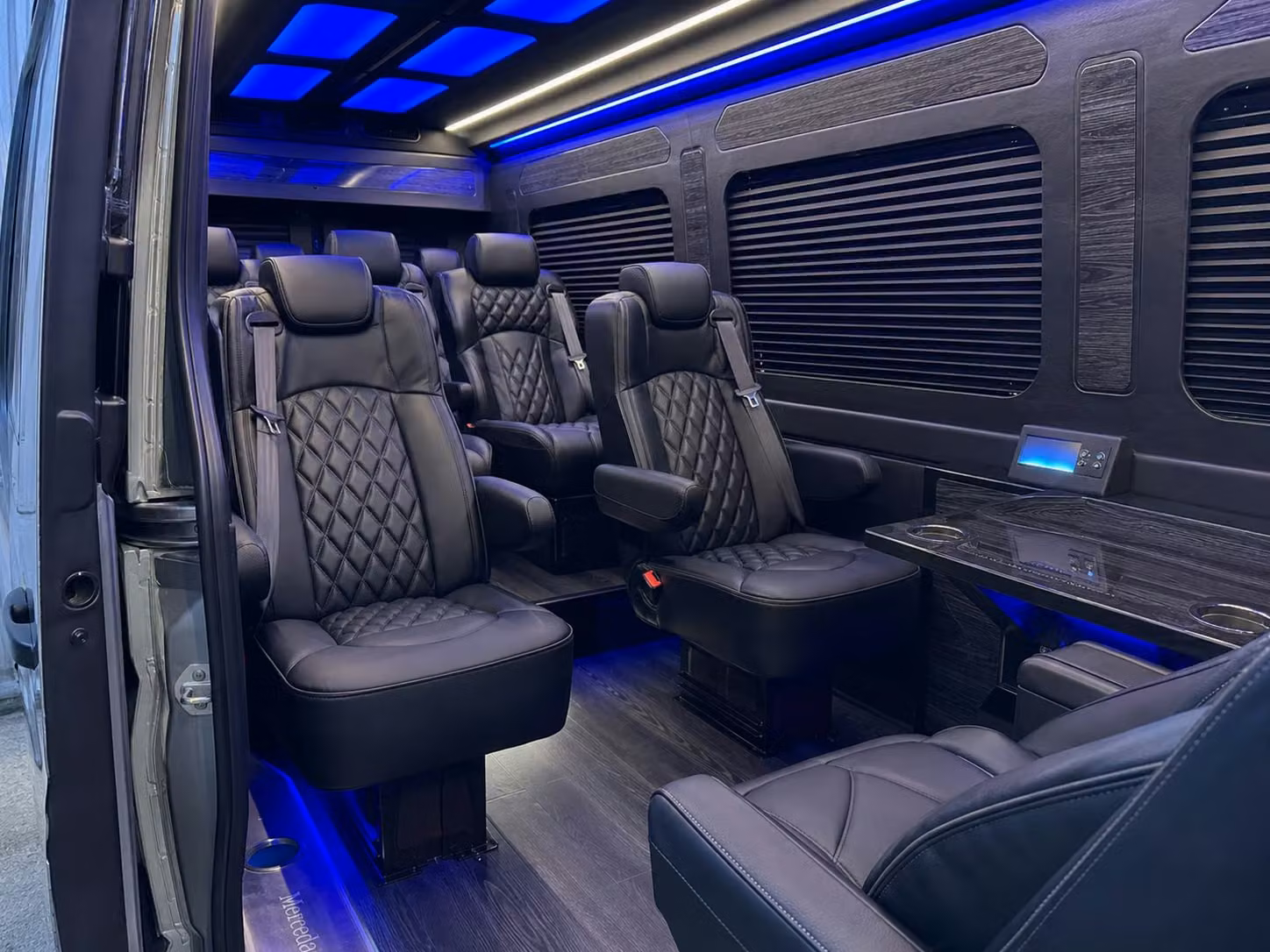 sprinter van with driver inside